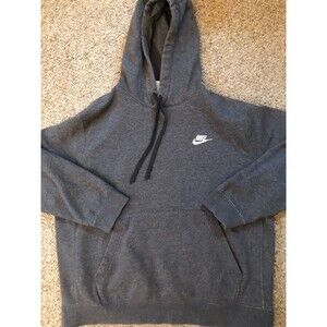 Nike Unisex Hoodie Pullover Medium Dark Gray Excellent Condition Drawstring Hood